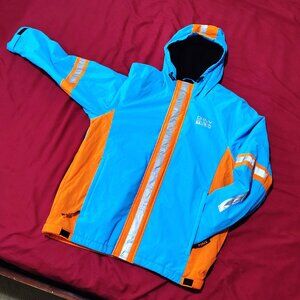 DKNY TECH Fleece Ski Jacket (Orange-Blue)